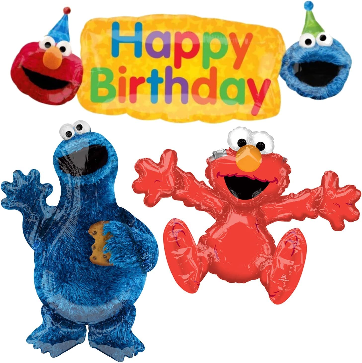 Costume for Babies My Other Me Balloon Blas Sesame Street (3 Pieces)