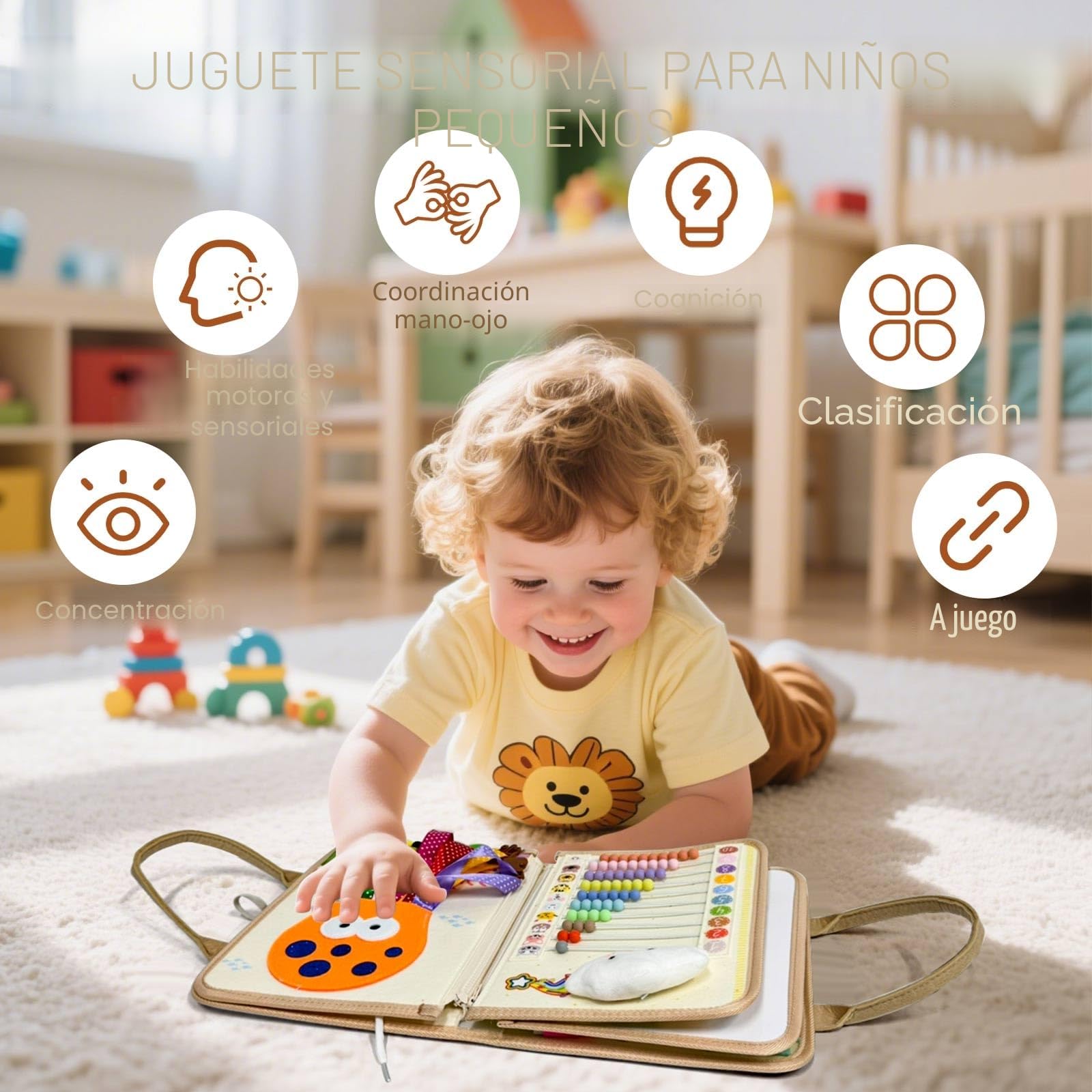 Busy Board, Juguetes Montessori 3 Años, Libros Niños 2 Años, Montessori 2 Años, Libros Montessori, Juegos Educativos Niños 3 Años, Busy Book, Regalos para NiñAs Cumpleaños