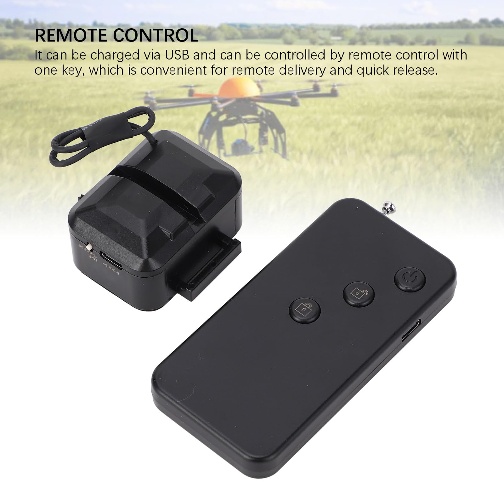 RiToEasysports de Liberación de Carga útil de Drones, de Caída de Airdrop de Drones de Drones de Transporte de Drones Ligeros de Liberación Rápida de Control de Control Remoto de Control de