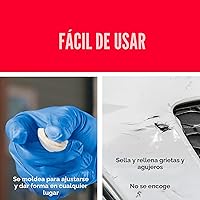 Vista 4 de J-B Weld PlasticWeld, masilla epoxi reparadora de plástico, 2 onzas, 2 onza, Blancuzco