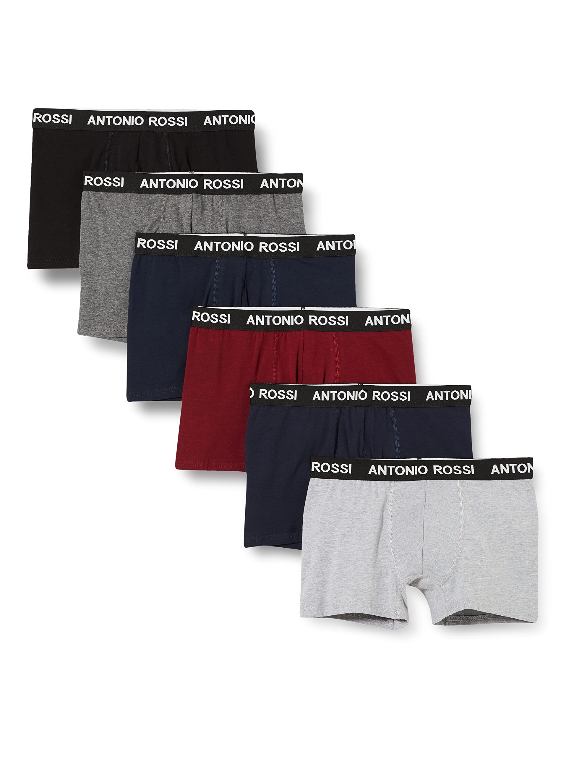 Antonio Rossi (3/6er-Pack) Boxershorts Herren - Unterhosen Männer Multipack mit Elastischem Bund - Baumwollreich, Bequeme Herrenunterwäsche