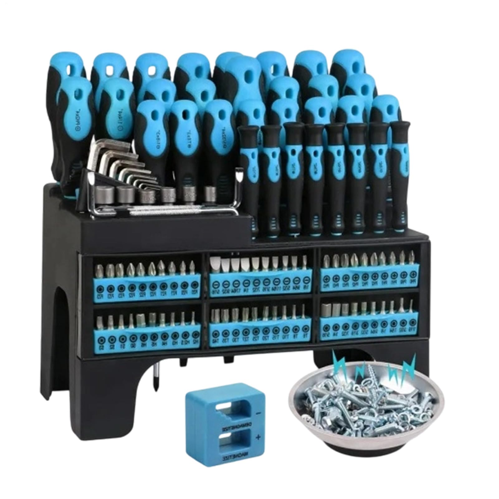 Magnetyczny Zestaw Śrubokrętów Magnetyczna Końcówka Do Naprawy Elektroniki | Komplet Śrubokrętów Z Etui Do Konserwacji Komputerów Zegarków Okularów Sprzętu AGD Napraw Samochodowych Domowych I