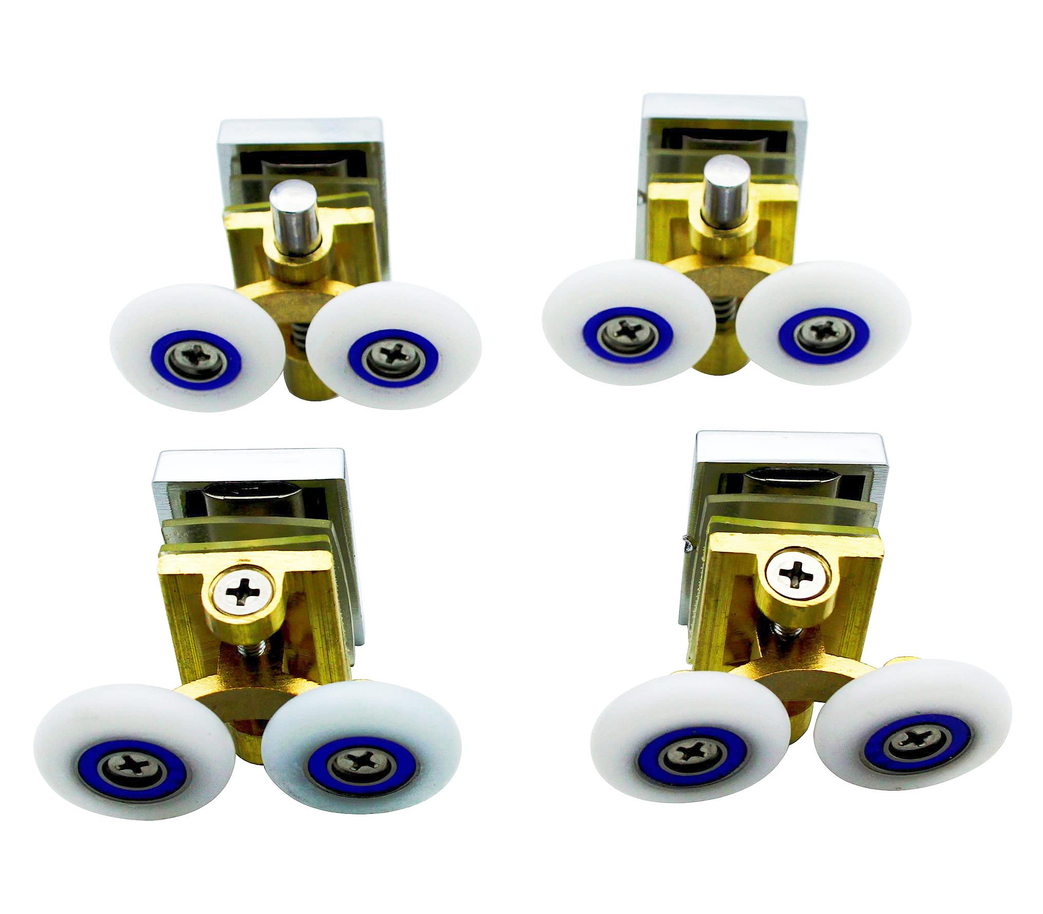 Buy KENSHIRE 4pcs Shower Door Rollers Twin Rollers Wheels Runner