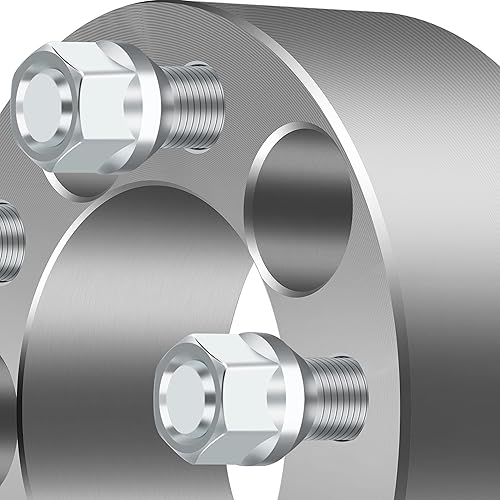 Miniatura 9 de Espaciadores de rueda de 5 x 4.5, 5 lengüetas, espaciadores de rueda de 2 pulgadas para J-e-e-p TJ XJ YJ ZJ KJ KK, 0.197x4.500 in con pernos de 12"