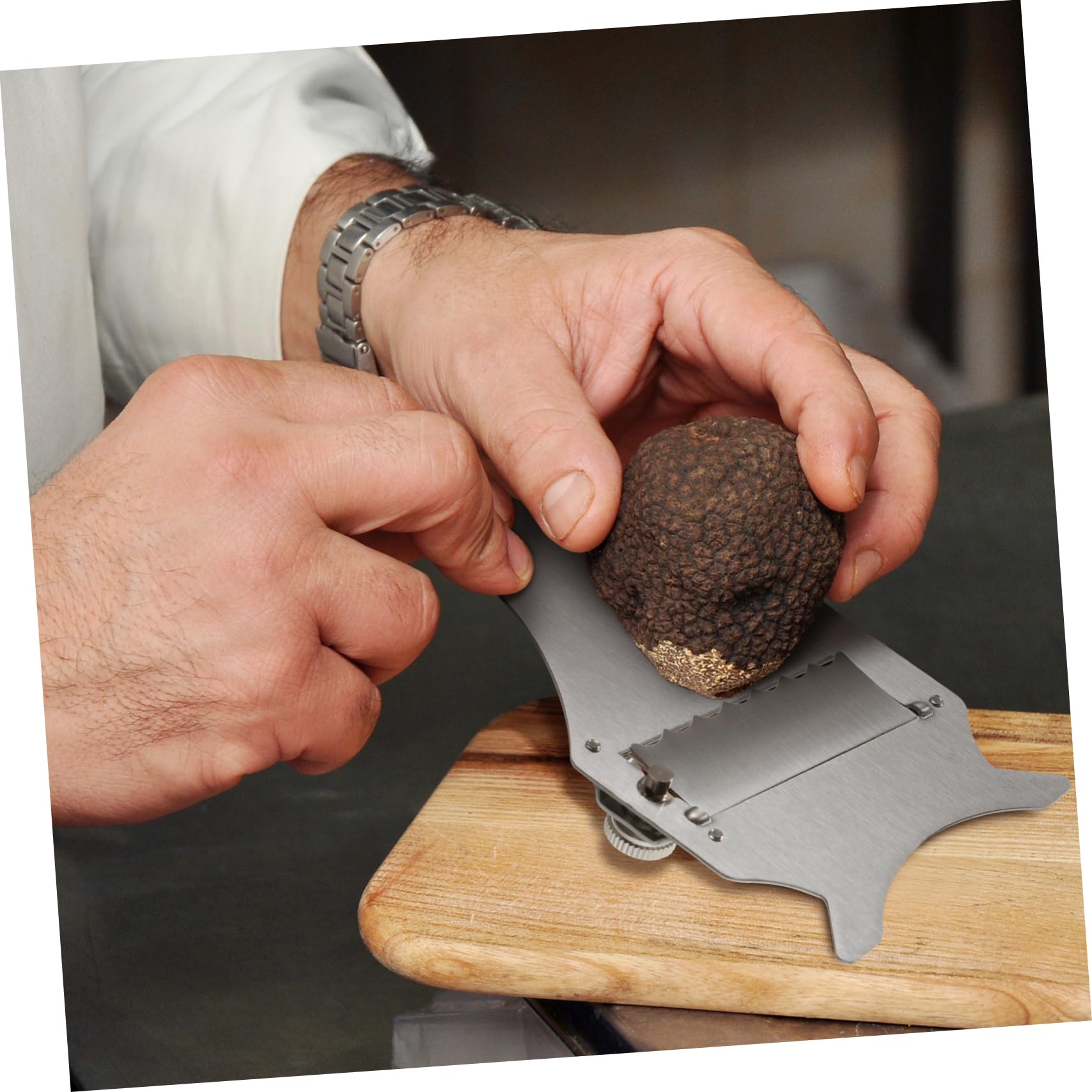 Zerodeko Pelapatate per Tartufo in Acciaio Inox Argento, Utensile
