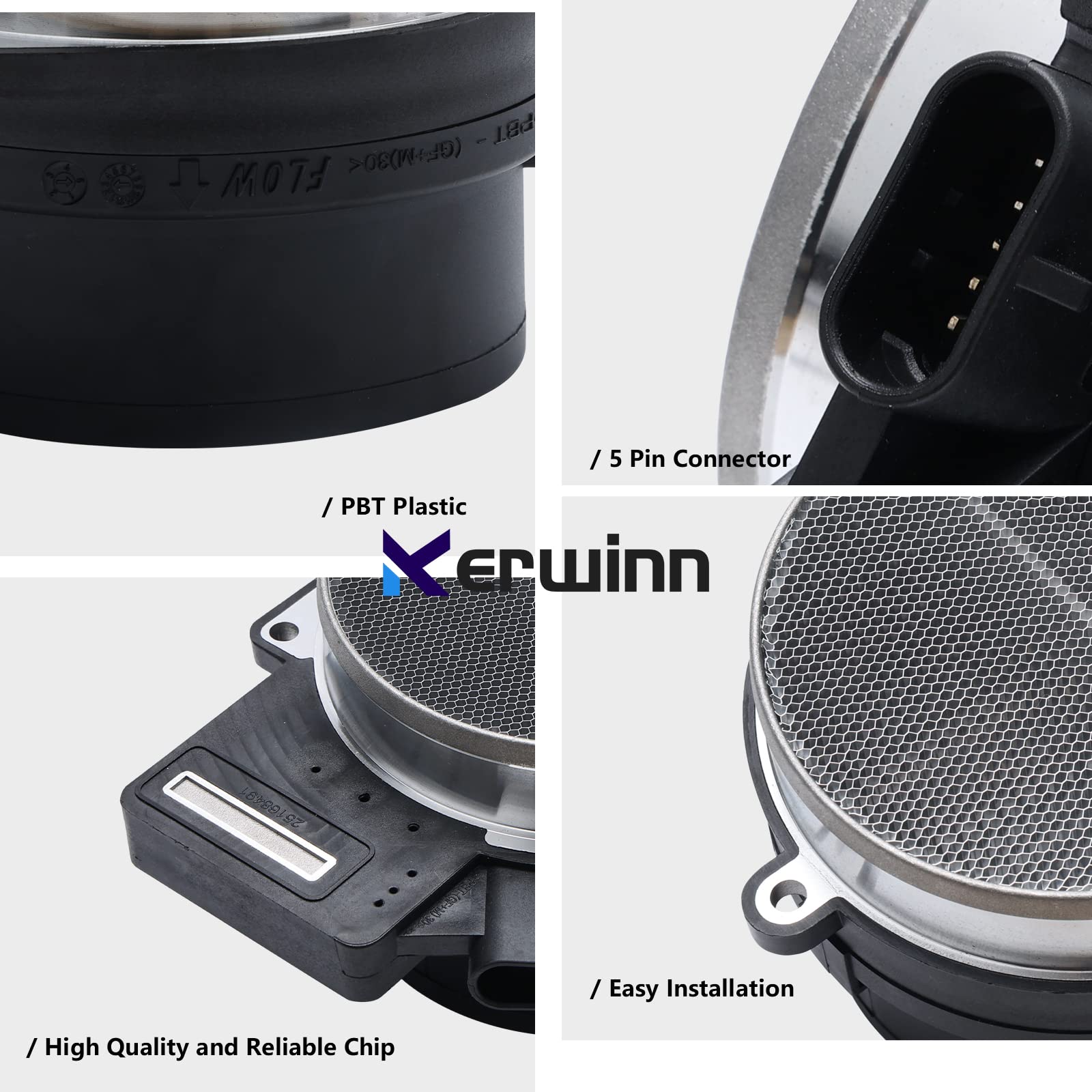 Mass Air Flow Sensor Brand New MAF Sensor - Fits Chevy Trailblazer, Corvette, Silverado, GMC | Part #25318411 & More Bosch Mass Air Flow Sensor - Foto 10