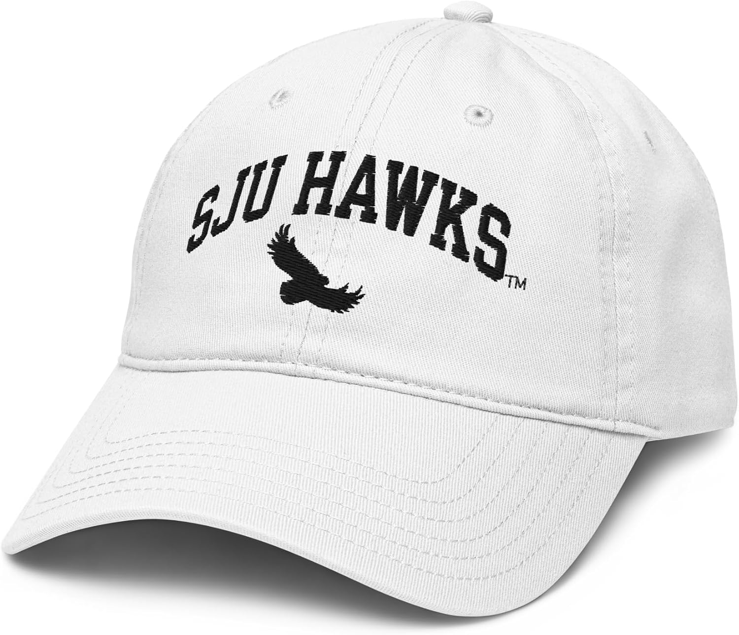 St. Joseph's Hawks Arch Over White Officially Licensed Adjustable Baseball Hat