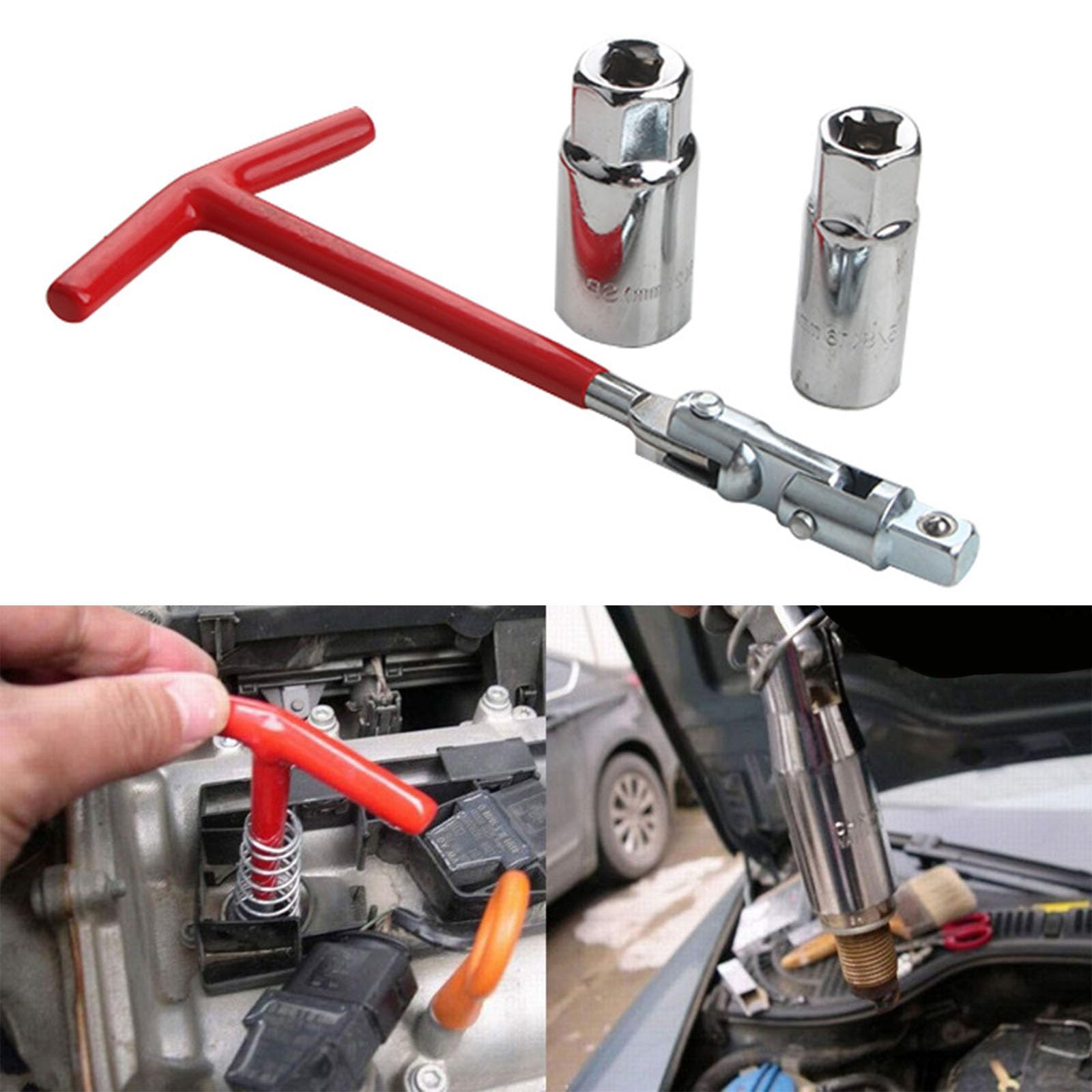 Jeu De Clés à Bougies D'allumage, Jeu De Clés à Bougies D'allumage, Outils Manuels Durables, Poignée En T Légère Pour Outils De Voiture Et De Moto