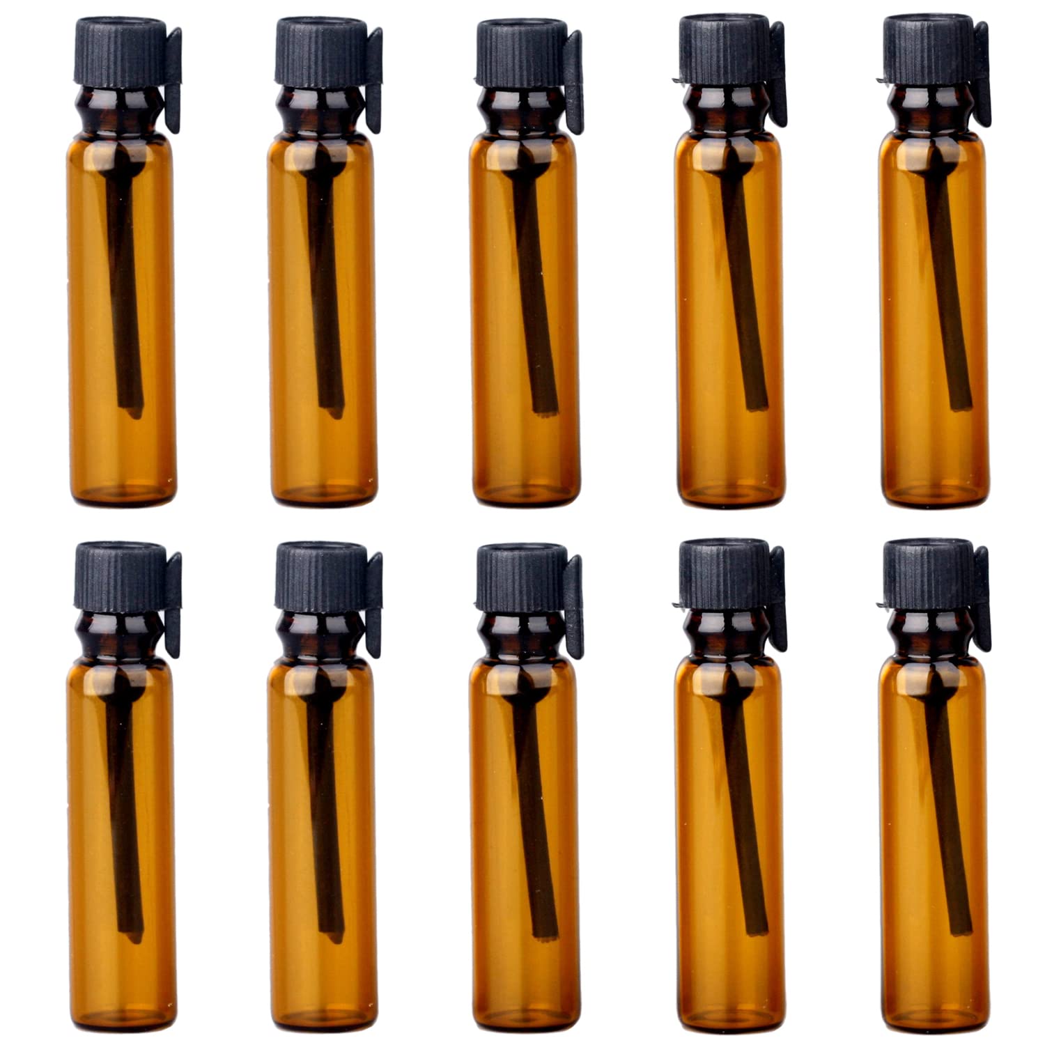 100Pcs 1ml Mini Empty Perfume Sample Bottles Glass