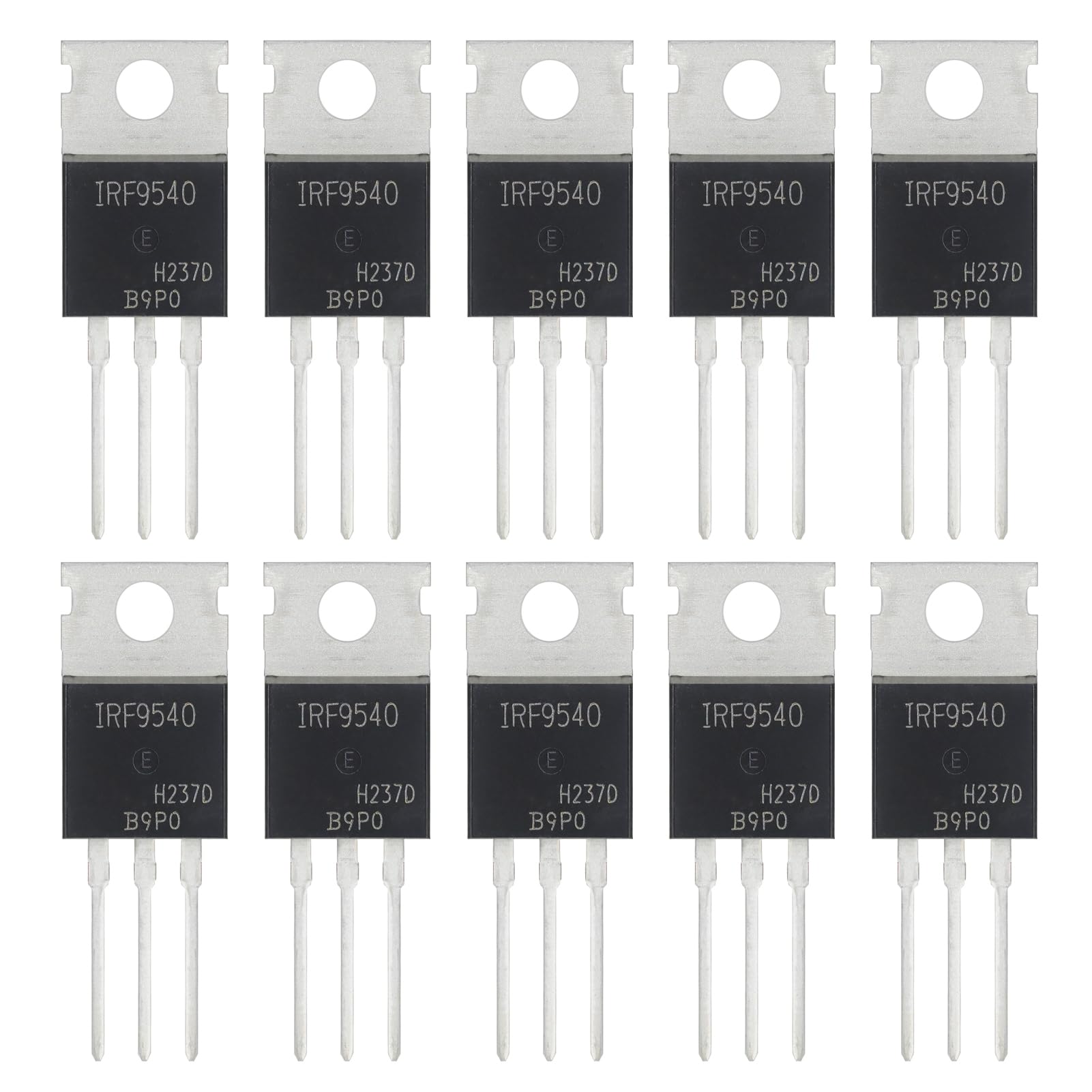 ALLECIN IRF9540 IRF9540N MOSFET Transistors 100V 23A IRF9540NPBF P-Channel Power Mosfets Transistor 100 Volt 23 Amp TO-220 (Pack of 10Pcs)