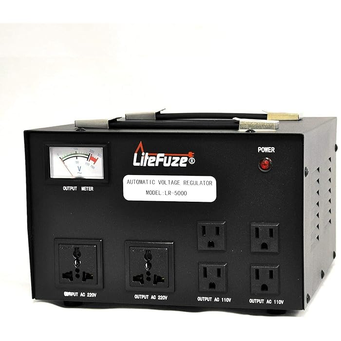Buy LiteFuze 5000 Watt Voltage Converter Transformer Heavy Duty