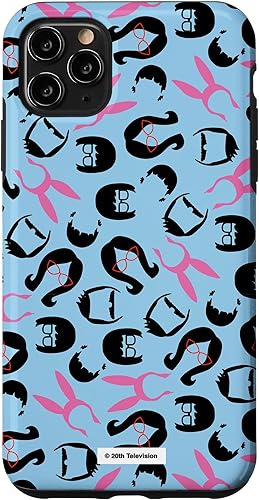 Funda para iPhone 11 Pro Max Bob Burgers Bob Linda Gene Tina Louise pelo azul claro