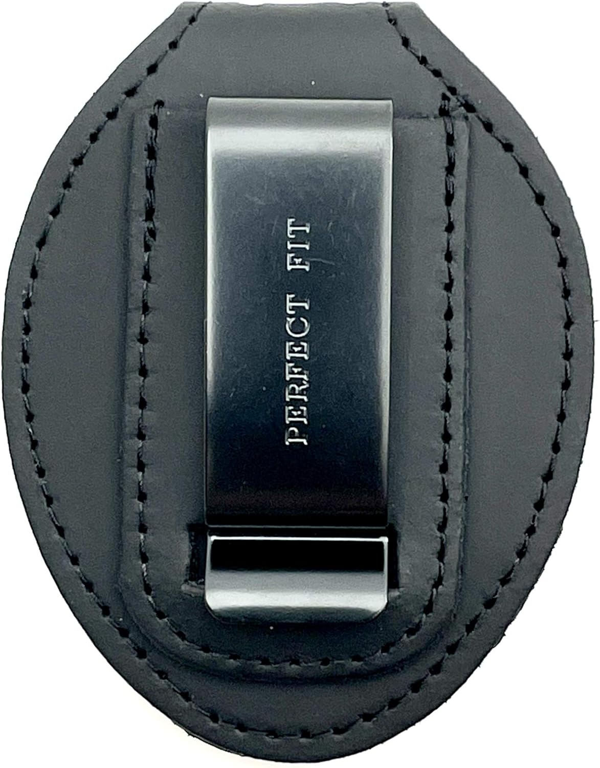 Perfect Fit Shield Wallets Mass Police Badge Holder with Clip on Belt and Neck Chain