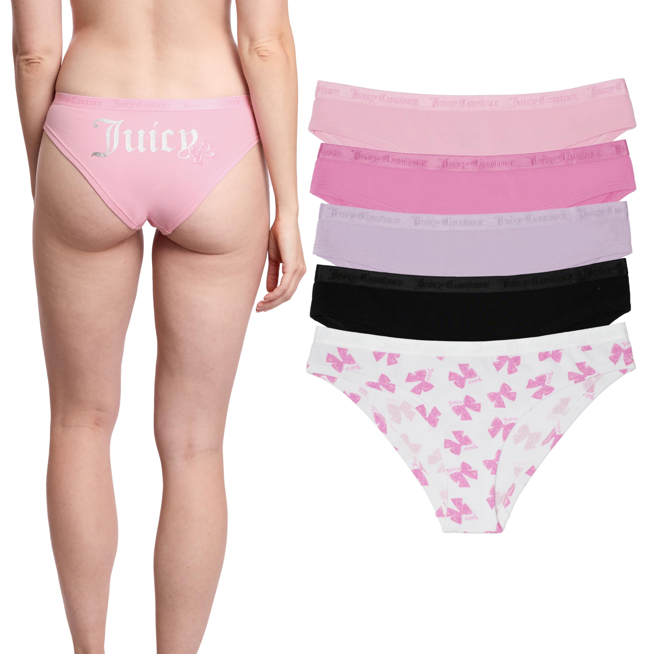 【新品タグ付き】Juicy Couture ビキニショーツMサイズ 5枚セット Juicy Couture 5-Pack Bikini Panties Underwear | eBay