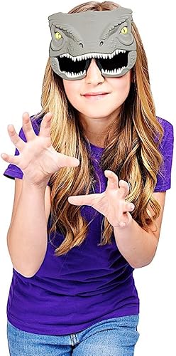 Miniatura 3 de Sun-Staches Jurassic World Blue Raptor - Gafas de sol para disfraz de dinosaurio, UV400, talla única