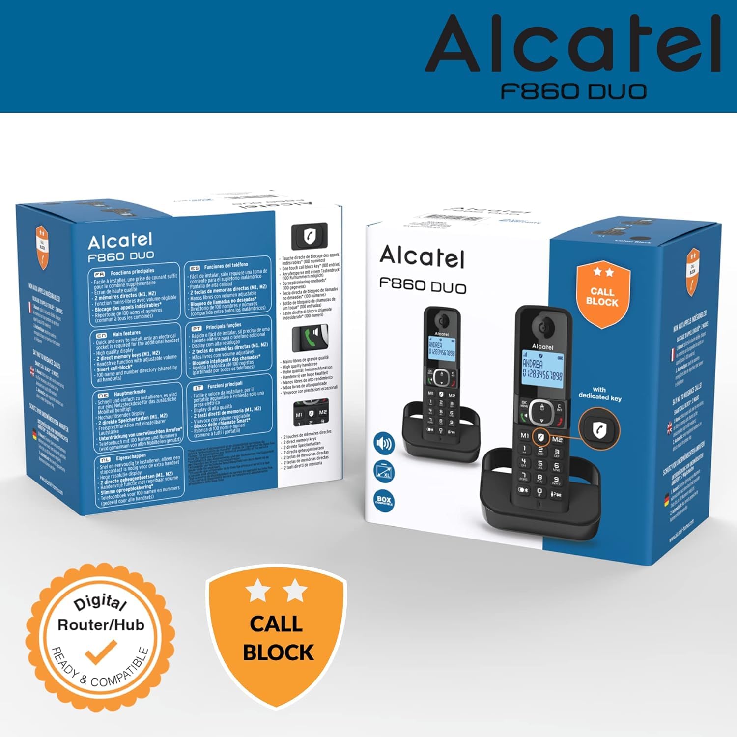 Alcatel TELEFONO F860 DUO BLACK