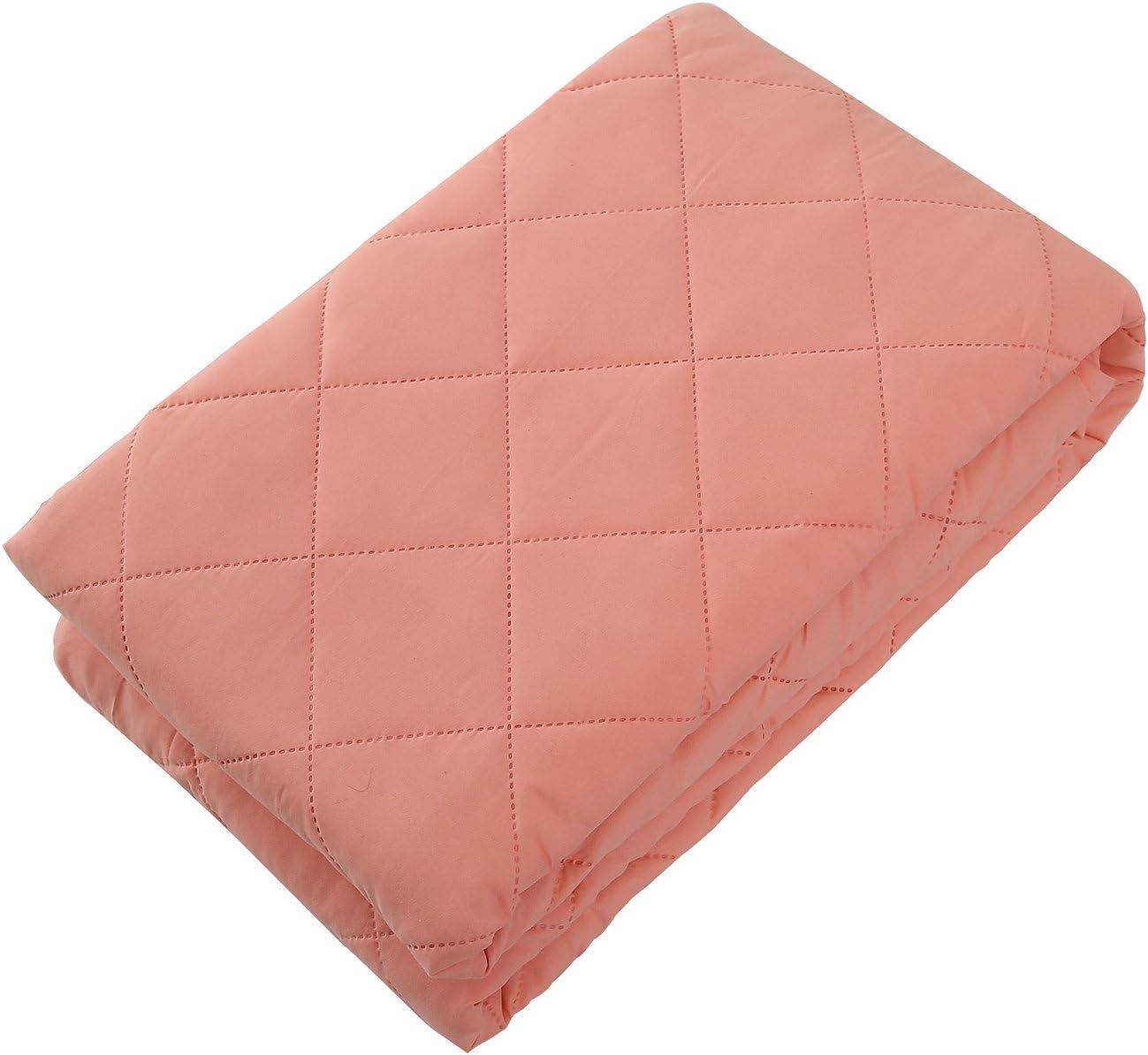 Super Soft Bedspread Coral,King Size 102x86 Inches Diamond Pattern Lightweight Hypoallergenic Microfiber Bed Coverlet Quilt