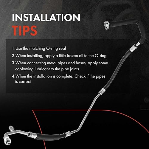 Miniatura 6 de A-Premium Conjunto de manguera de línea de descarga de AC compatible con Mazda 3 2004-2009 2.0L, 3 2004-2008 2.3L, compresor a condensador