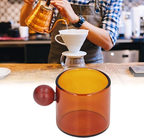 Miniatura 9 de Tazas de café vintage, taza de café de vidrio vintage, tazas de café vintage con bola de madera para cumpleaños, inauguraciones de casa y bodas