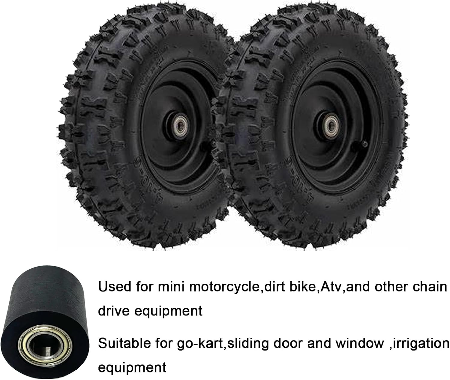 Mechanical Pulley Bearings,Roller Idler Bearing Pulley，Chain Pulley,Tensioner Pulley Guide,Suitable for Street Bikes and Motorcycles（62800Z-10mm-10pack）