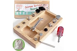 Montessori Wooden Screwdriver Board Set Educational STEM Toys