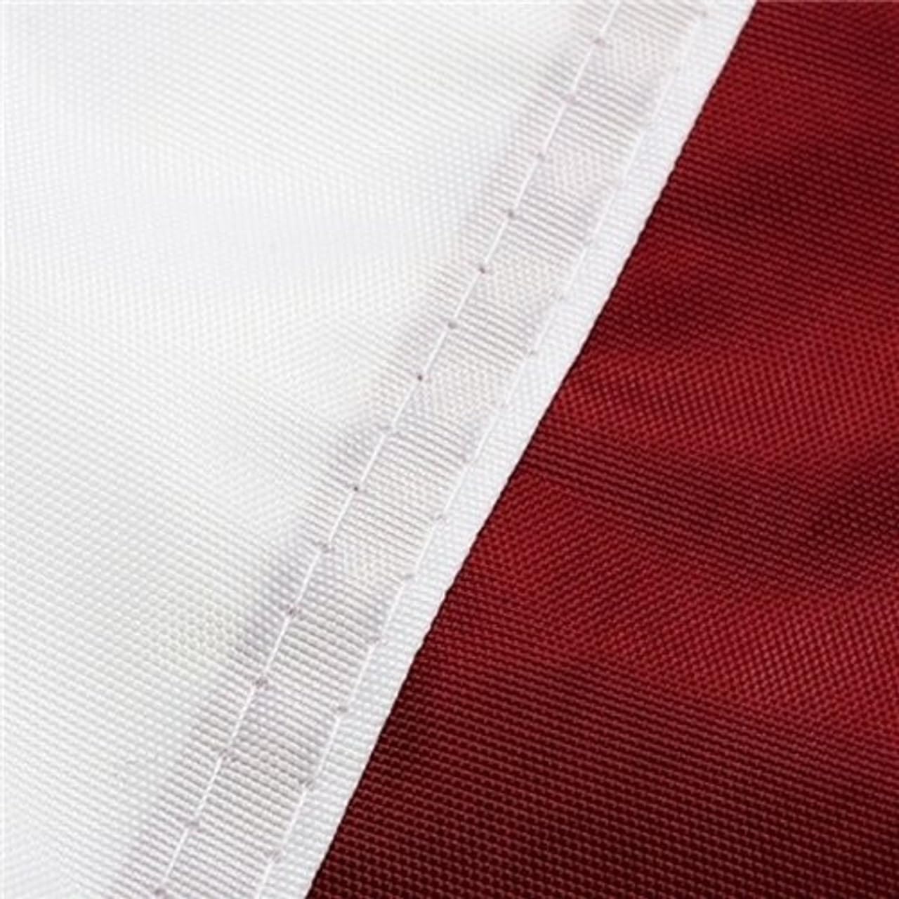 American Flag Made in USA (Pole Hem Sleved And Fringed Nylon, 5x8 Feet)