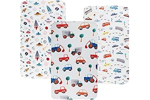 Pack 'n Play Sheets for Boys (3-Pack): Breathable, Ultra-Soft Jersey Crib Sheets...