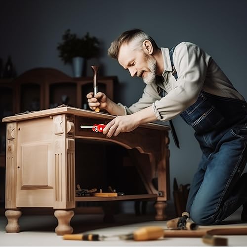 Miniatura 9 de Juego de llaves Allen plegables de 25 piezas, llave hexagonal métricapulgadasestrella, 0.059 in-0.315 in, 564-14, T9-T40, acabado cromado