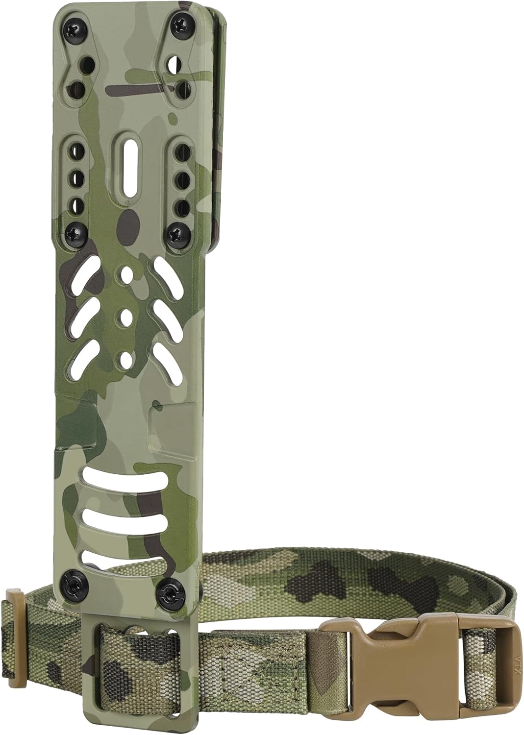 Drop Leg Strap Holster for QLS, Aluminum Alloy Modular Holster Adapter with Thigh Strap, Drop Leg Adapter Mount for Police Gearfor Police and Airsoft Gear