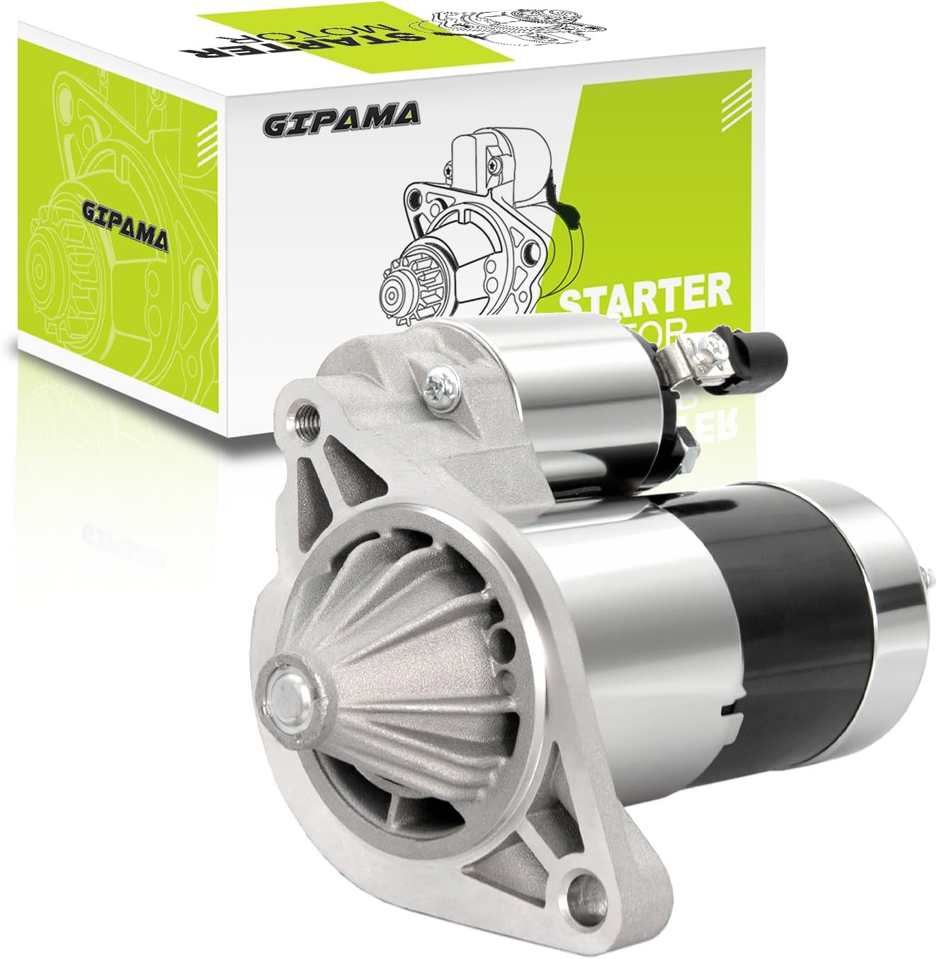 17749N Starter for 4.0L L6 1999-2001 Cherokee, 1999-2002 Grand Cherokee TJ, 1999-2004 Wrangler, 56041012AB AC AD SMT0077 410-48052 336-1691A M001T84381,17749N,L6 4.0L