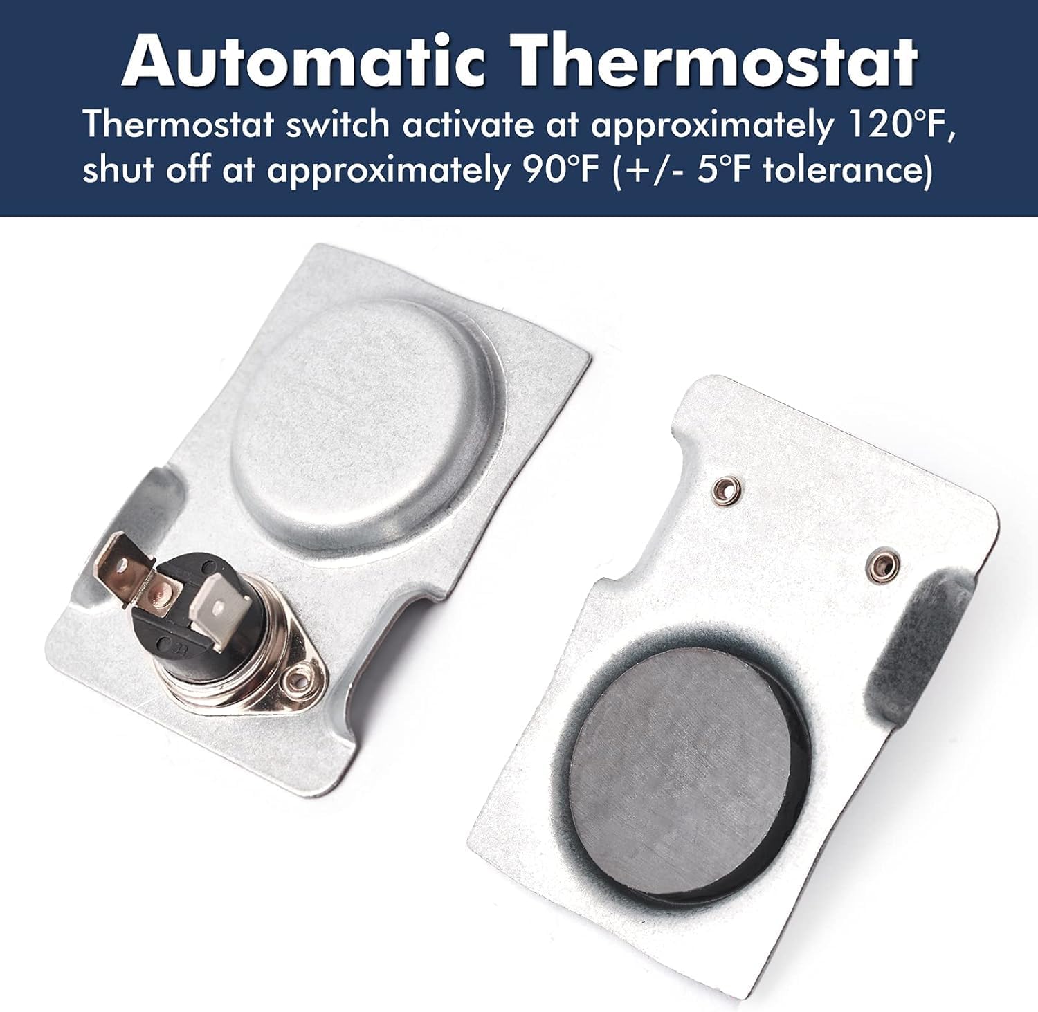 Hiorucet Blower Fan With Variable Rheostat Speed On/Off Switch Control and Magnetic Thermostat Switch for Fireplace, Wood Stove, Gas Log - High Temperature Resistant Wire