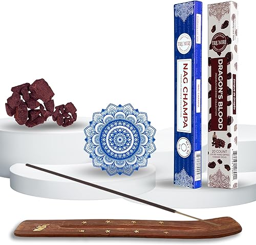 Vista 309 de Trumiri Incense Sticks - Combo Pack of 40 Insence-Sticks - 20 Rose + 20 Lavender - Insenses - Insents - Incents - Inscense - Incence - Incienso