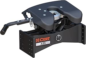 CURT 16580 A25 5th Wheel Hitch Head Only, Legs or Roller Required, 25,000 lbs