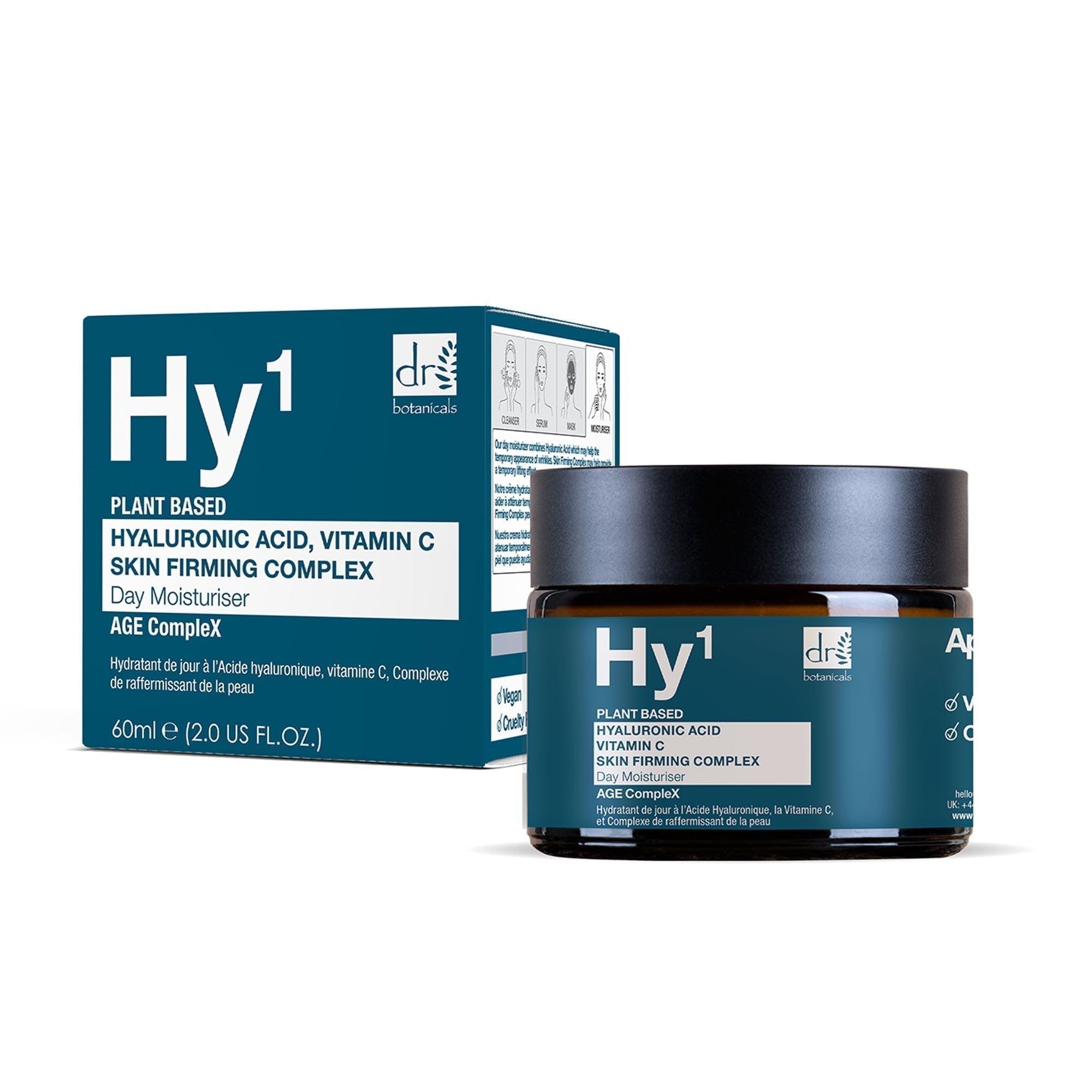 Dr BOTANICALS Anti Aging Face Moisturiser With Hyaluronic Acid, Vitamin C & Skin Firming Complex | Reduce Wrinkles, Brighten Skin, Hydrate & Boost Suppleness - Your Ultimate Anti-Aging Solution