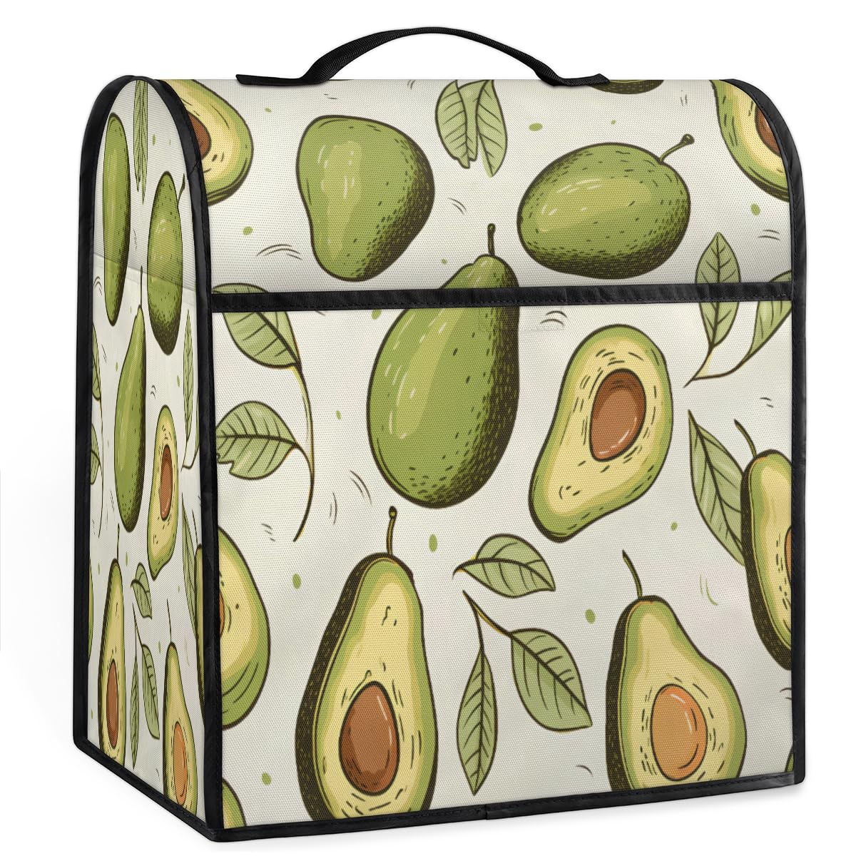 Coffee Maker Cover Avocado Kitchen Appliance Covers Small Appliance Covers Blender Cover Juicer Cover Dust Covers for Kitchen Appliances with Top Handle and Pockets,Washable,C220