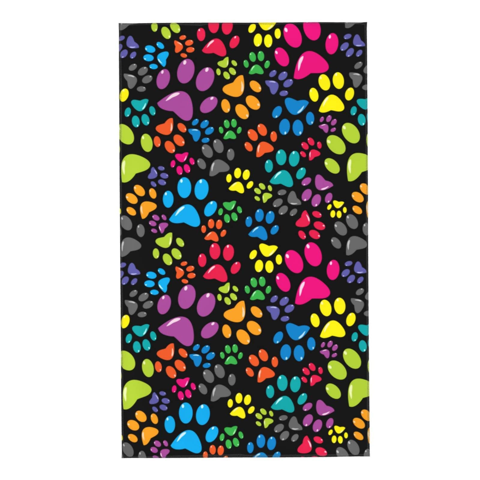 towel with dog print