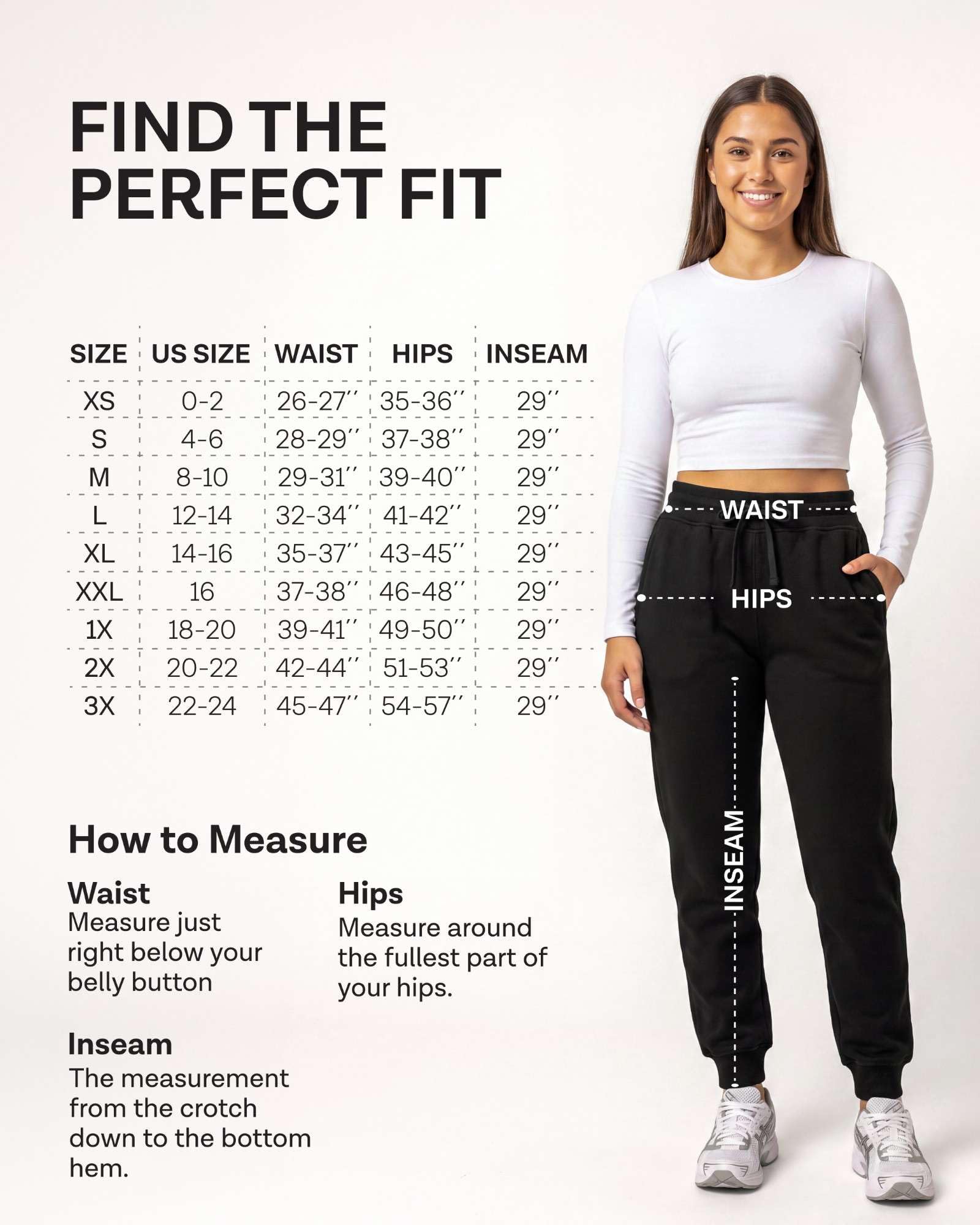 Real Essentials Damen Ladies Fleece Joggers Trainingshose