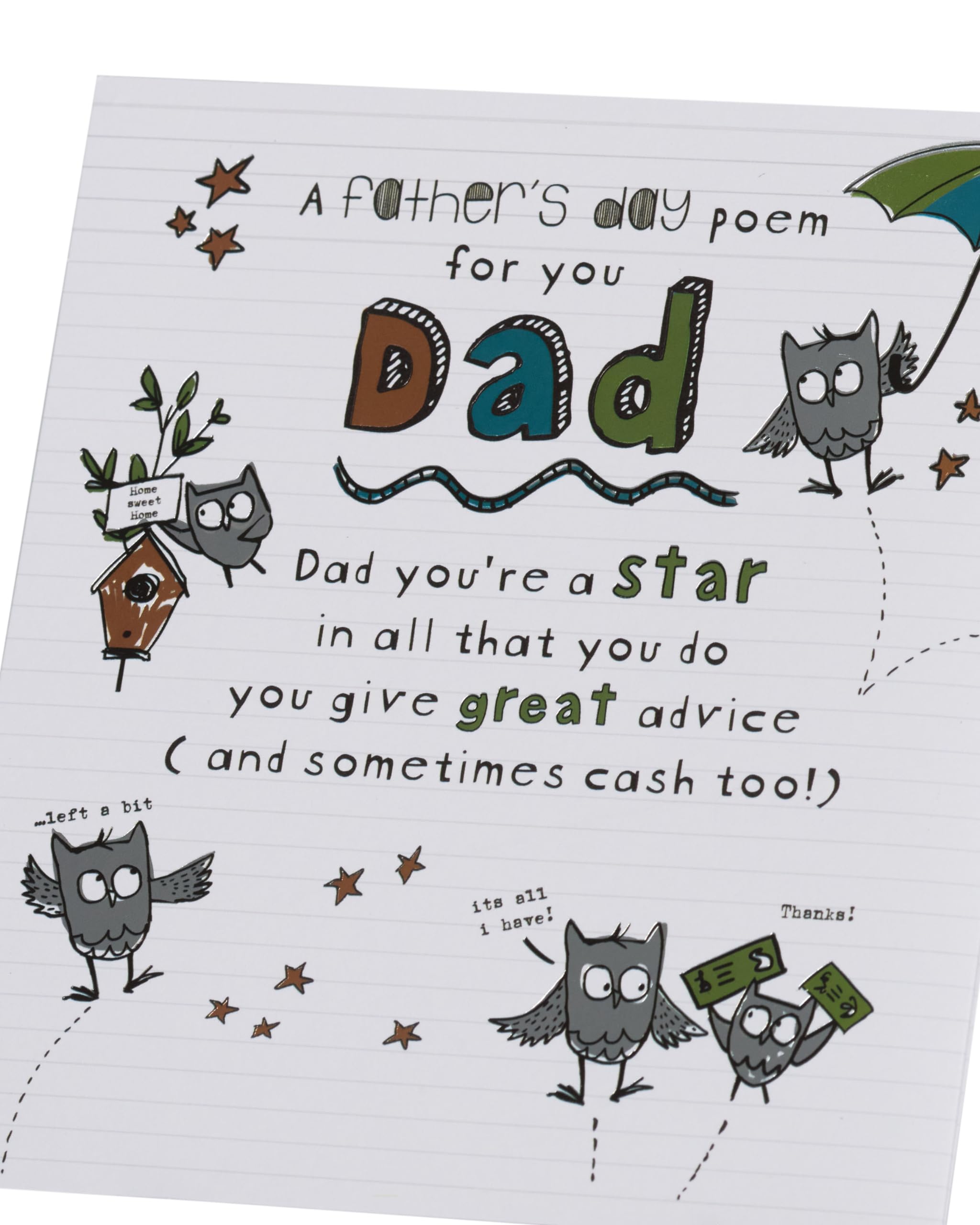 Fathers Day Thank You Dad Daddy Grandad Uncle Personalised Poem Gift Framed | UK