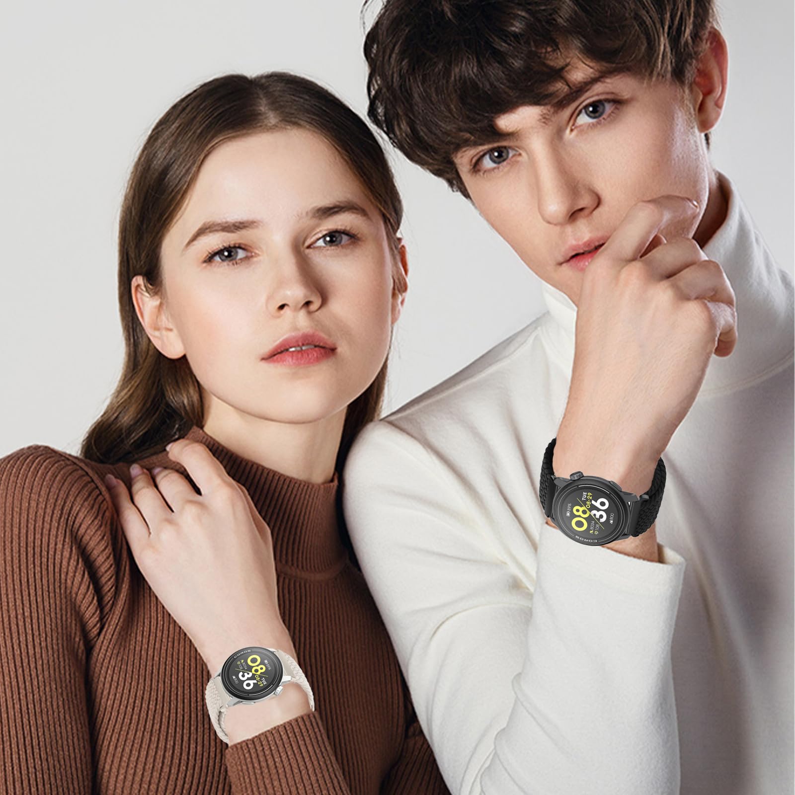 LeyuBand 22mm Nylon Magnetic Bands Compatible with COROS PACE 3/APEX 2 PRO/APEX PRO/APEX 46mm for Men and Women