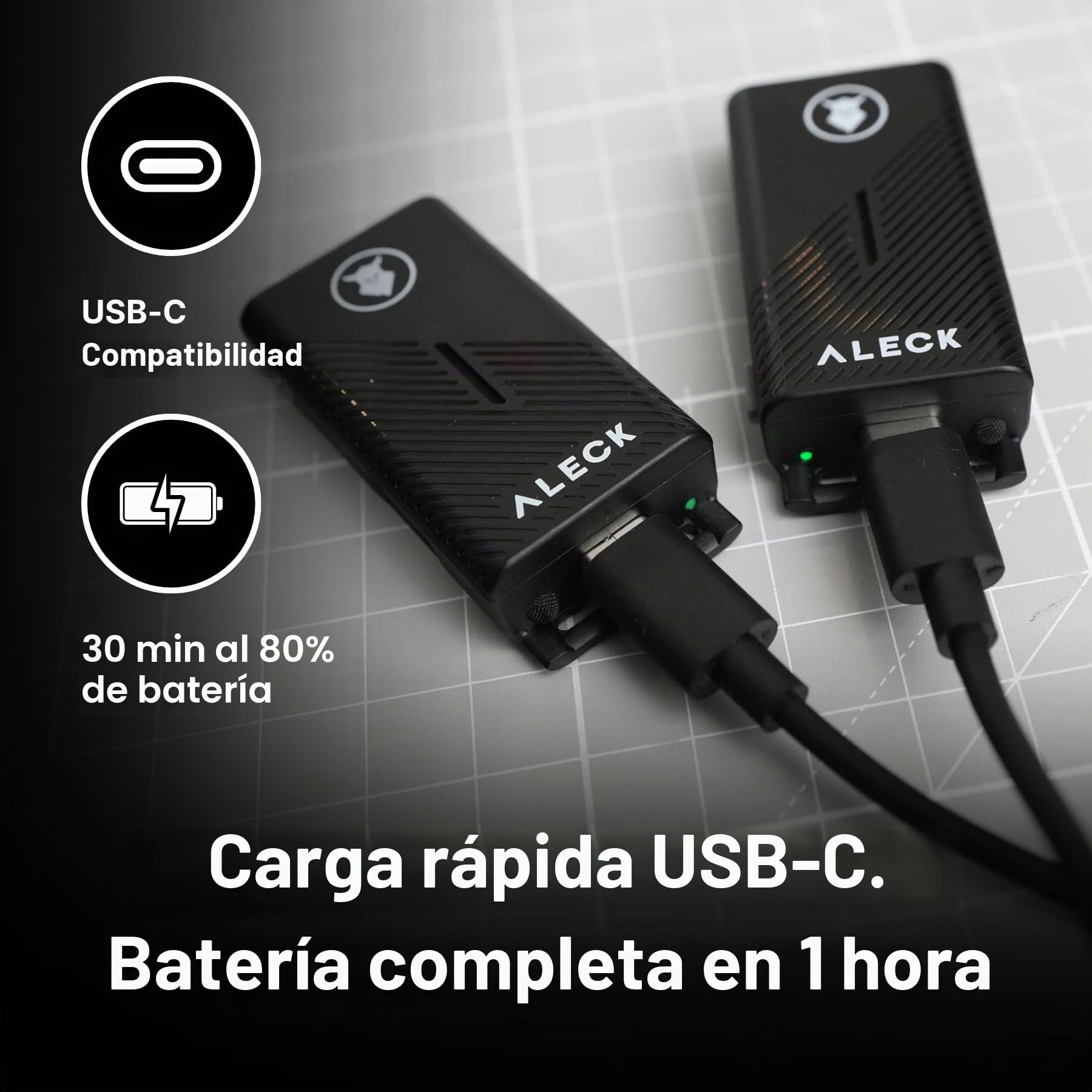 Aleck Punks Auriculares Inalámbricos Bluetooth para Casco de Bicicleta – Audio Premium de Oreja Abierta, Función de Manos Libres, 2 Botones, Compatible con Todos los Cascos Abiertos – Ideal para