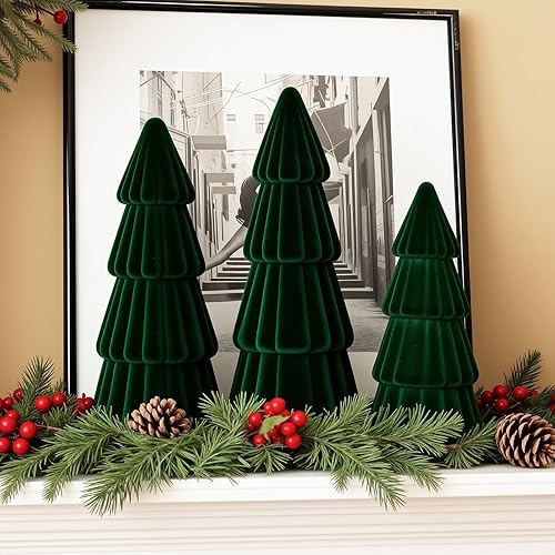 Miniatura 20 de Joyhalo Árbol de Navidad pequeño de 2 pies con luces multicolor y blanco cálido, árbol de Navidad flocado preiluminado para mesa, 80 ramas, árbol de