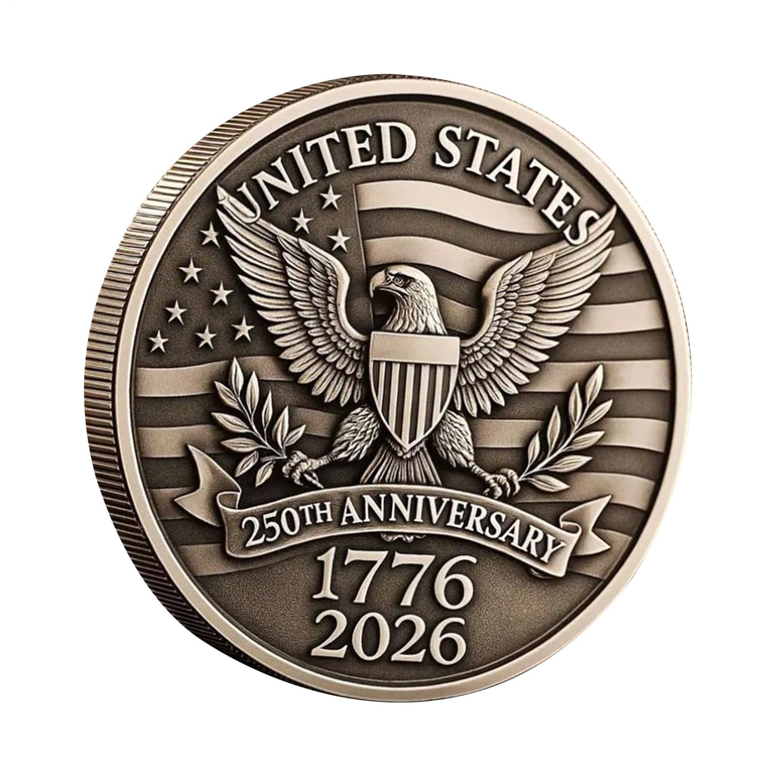 Challenge Coin - Coin commémoratif à Collectionner, Prix vétéran Artistique | Pièce de Monnaie Militaire Historique pour Les Amateurs, Cadeaux de, Souvenirs d'anniversaire, Hommage commémorati