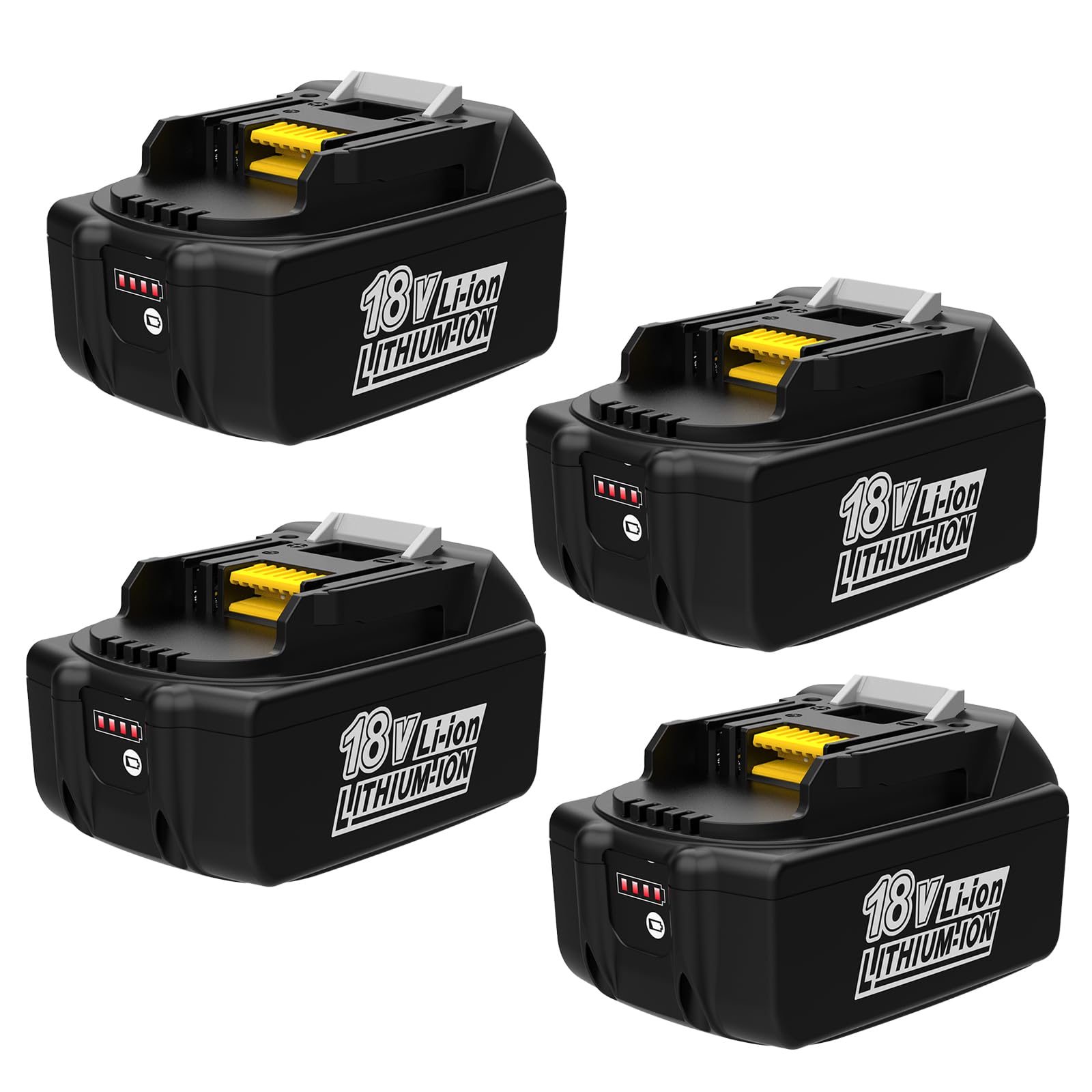 4pcs 18V 5500mAh Batterie pour Makita 18V Batterie