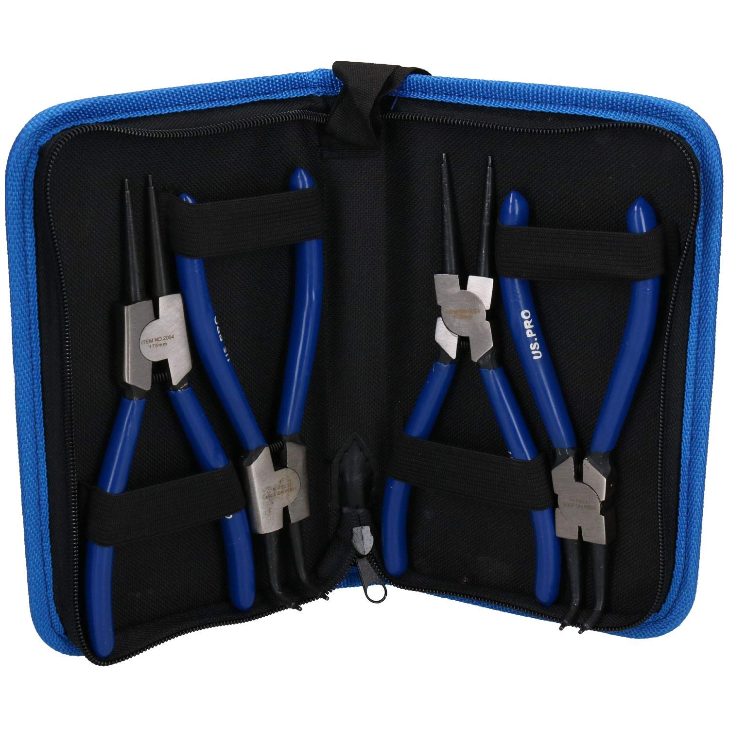 4pc Professional 7" circlip plier/Pliers Set in a Carry case by Bergen AT336