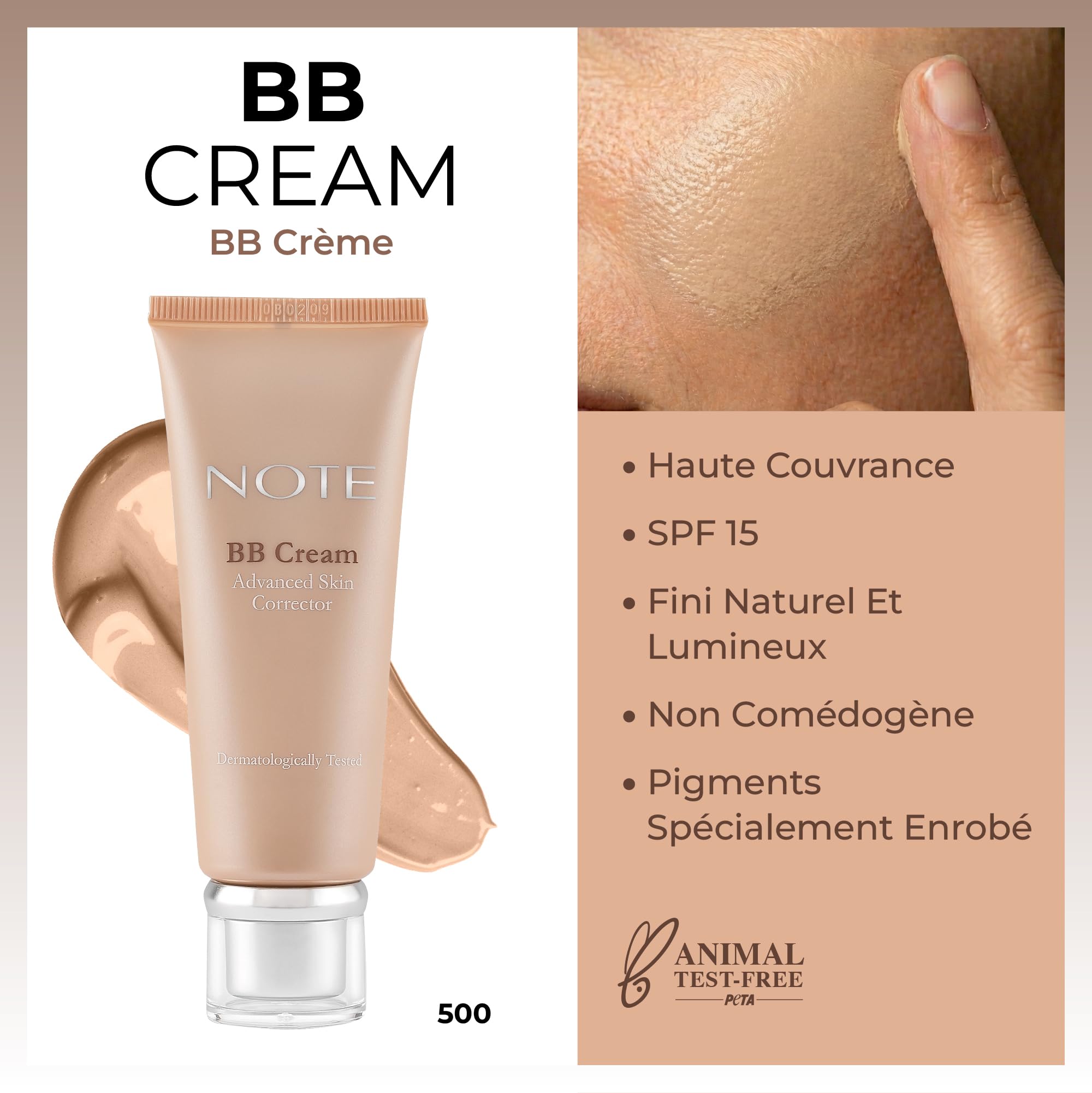 Note Cosmetics BB Cream, BB Krem Doğal Kapatıcılık 500
