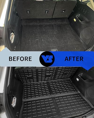 Miniatura 8 de Rongtaod Tapete de carga compatible con Ford Edge 2015-2024, tapete de carga de elastómero termoplástico, protector de cubierta de asiento trasero,
