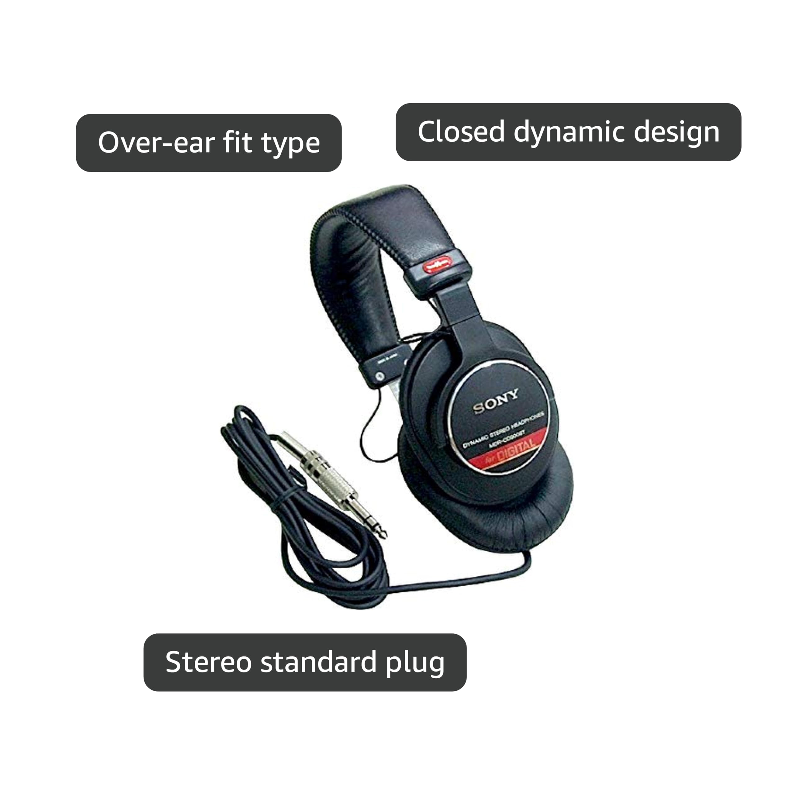 Amazon | SONY 有線 密閉型スタジオモニターヘッドホン 黒 MDR-CD900ST