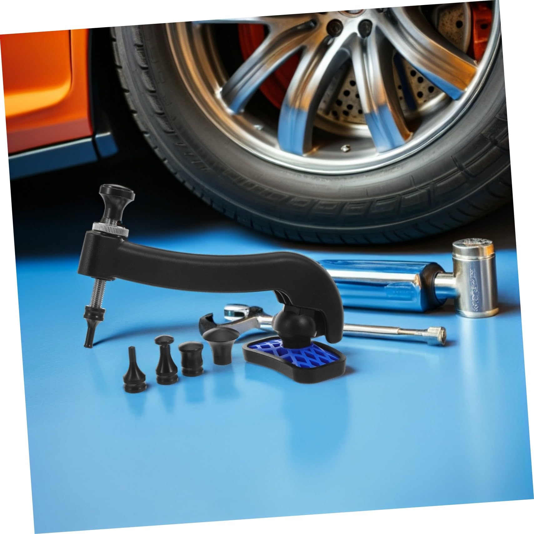 Sosoport Riparazione Ammaccature Auto Punta in Gomma Kit di Rimozione Ammaccature Carrozzeria Restauratore di Pannelli per Veicoli per Garage Officina Forniture per Livellamento