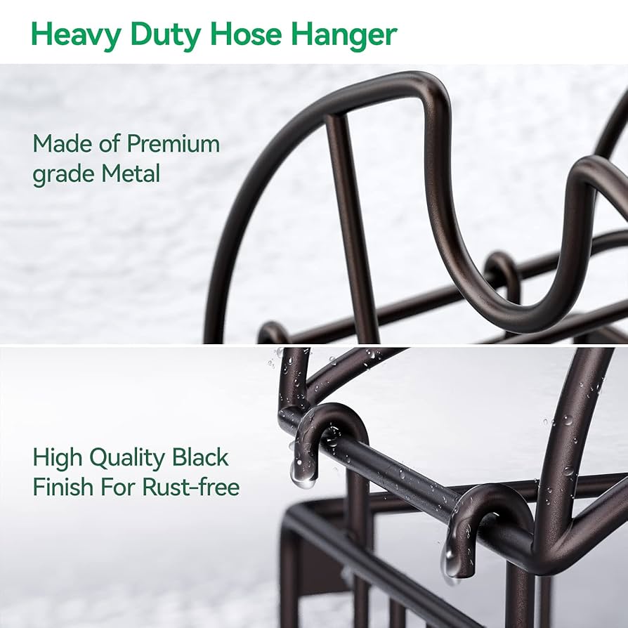 Garden Hose Holder Hose Hanger - Water Metal Hose Holder