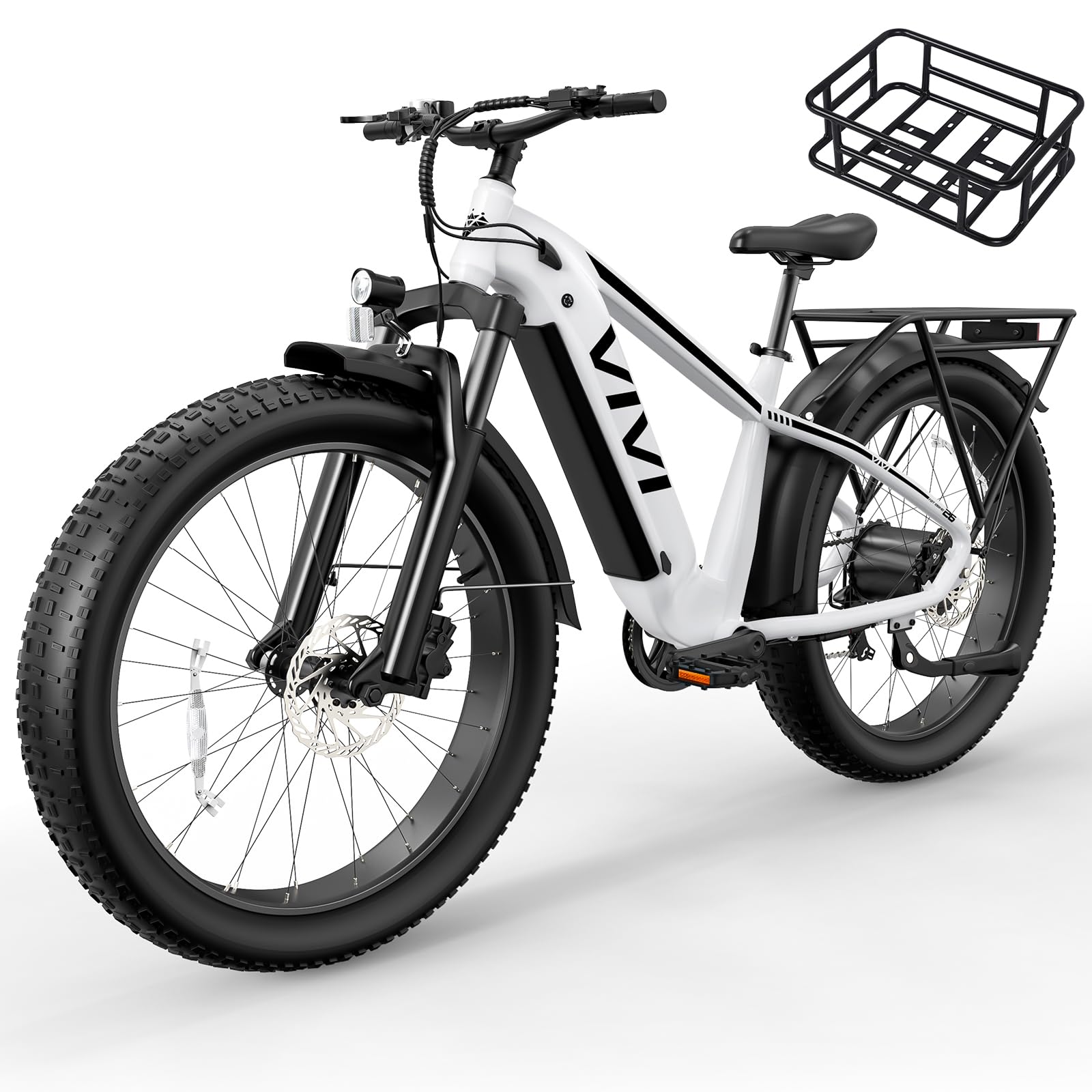 Vivi ACE01 Electric Bike for Adults 26 x 4.0 Fat Tire Ebike1500W Peak Motor